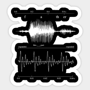 Phonetic Waves - Pronunciation of the Word Father Sticker